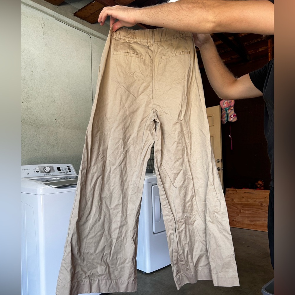 Urban Outfitters Wide Leg High Waisted Beige Pants